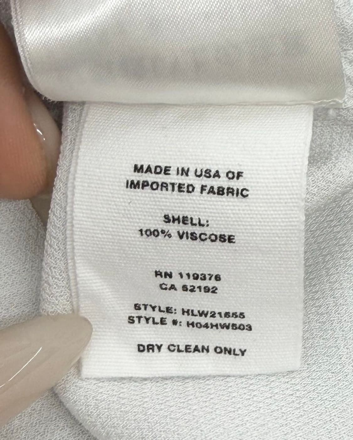 헬무트랭 화이트 레이온 드로스트링 셔츠  상품이미지9