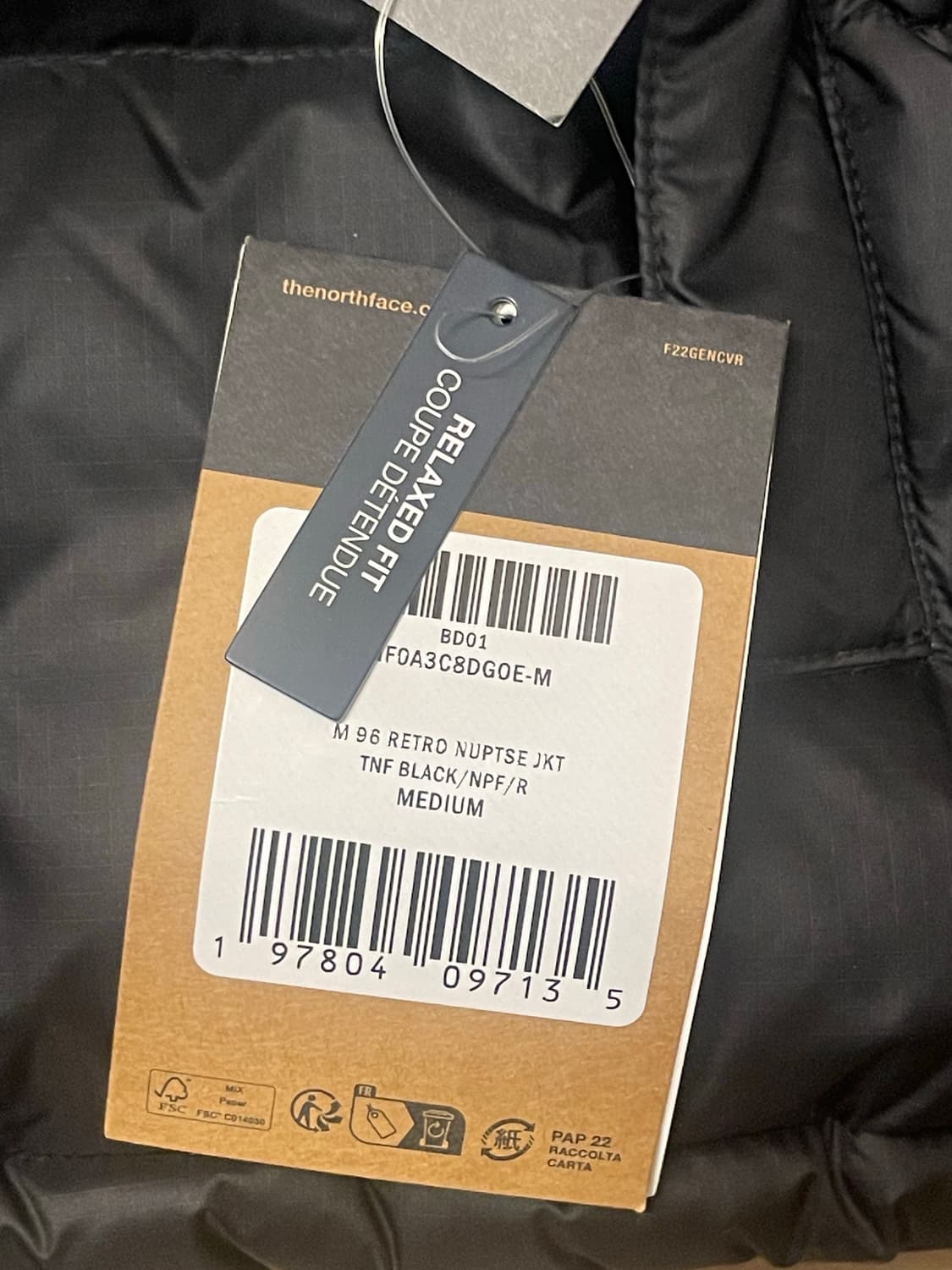 [M] 노스페이스 1996 레트로 눕시 다운 자켓 TNF 블랙 (해외판) 상품이미지4