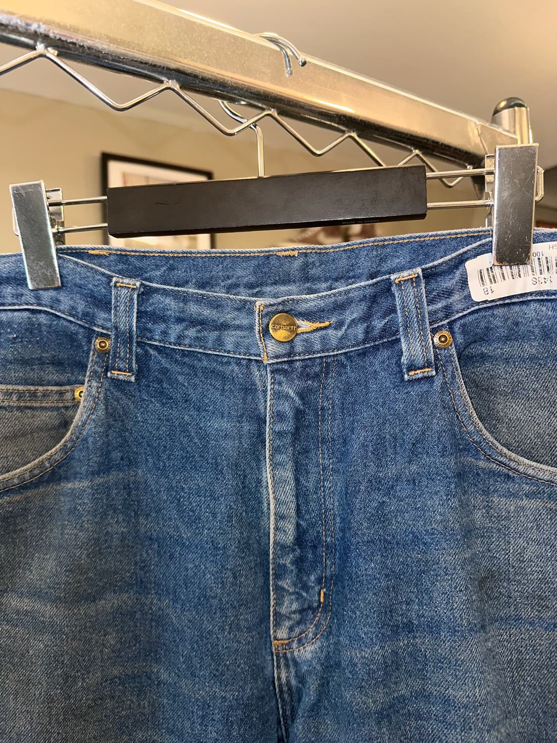 00’s Carhartt Worker oily denim pants 상품이미지5