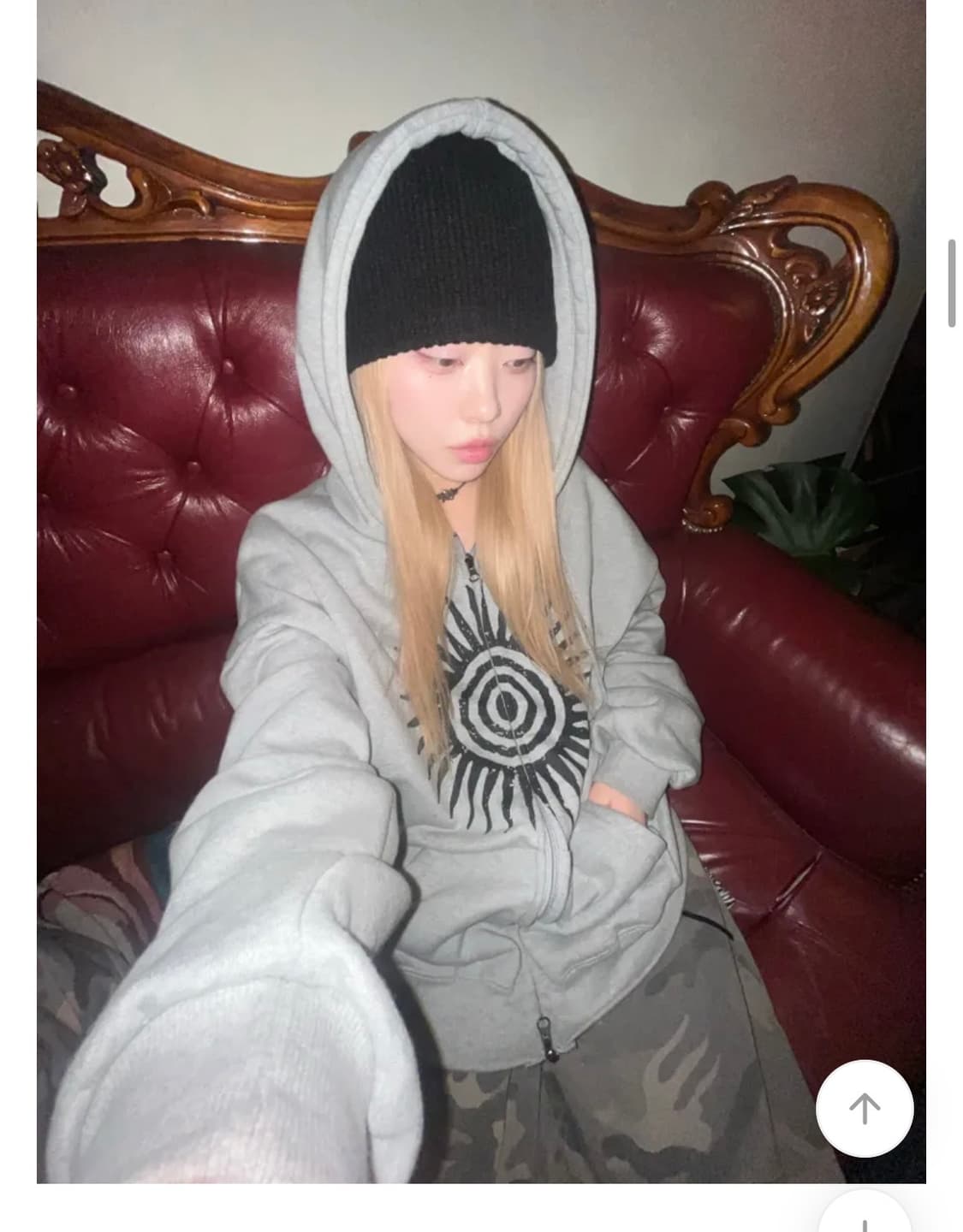 sun hooded zip-up 카키 상품이미지1