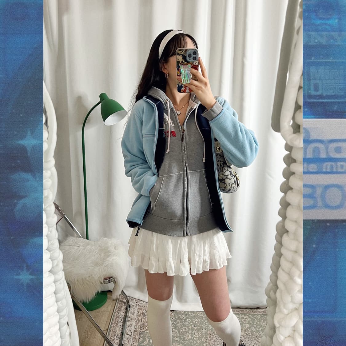 아베크롬비 그레이 데미지 포인트 후드 집업 상품이미지10