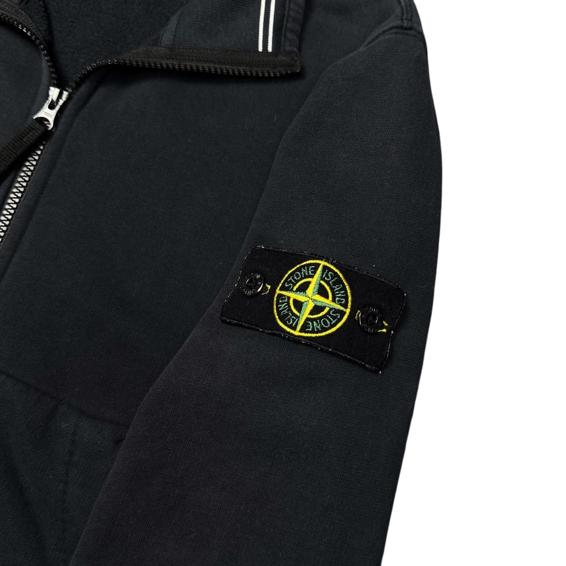 (M) 스톤 아일랜드 플리스 코튼 집업 와펜 자켓  상품이미지2