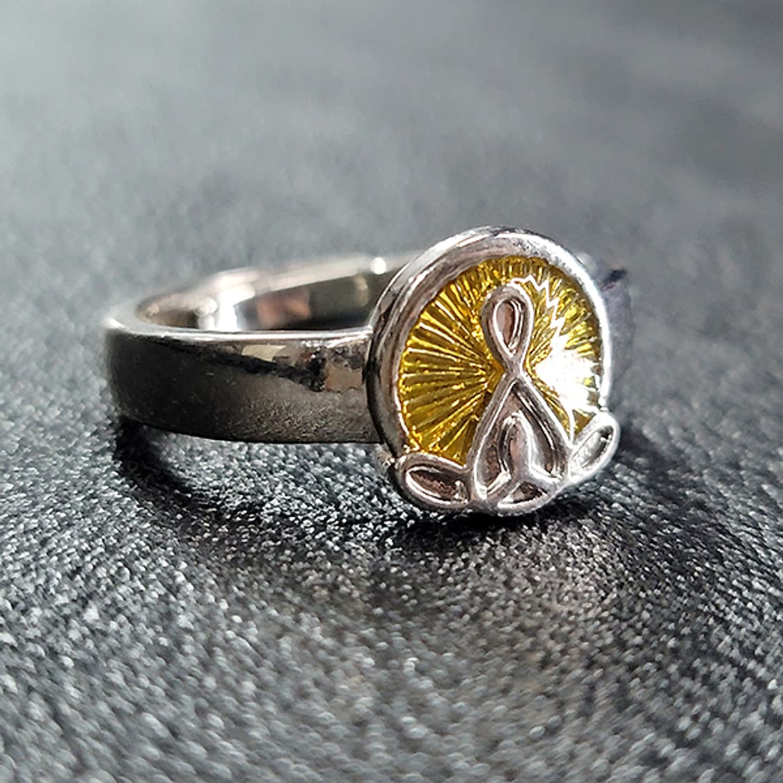 Osen 실버 남자 엔틱 빈티지 명품 좌상 명상 반지 상품이미지2