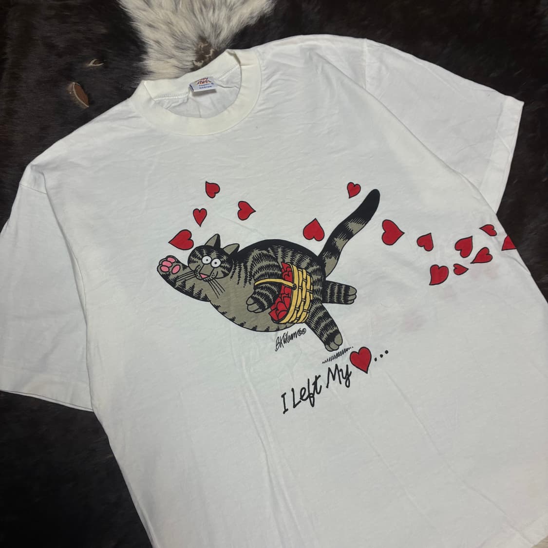 90‘s Crazy Shirts 양면 고양이 반팔티 상품이미지2