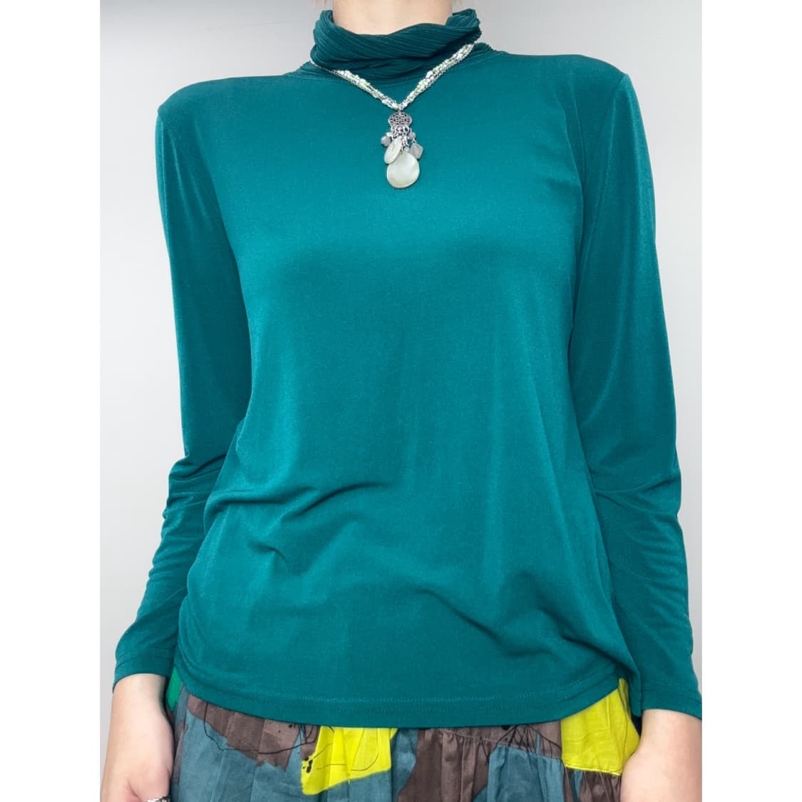 빈티지 청록 롱슬리브 이너 상품이미지1