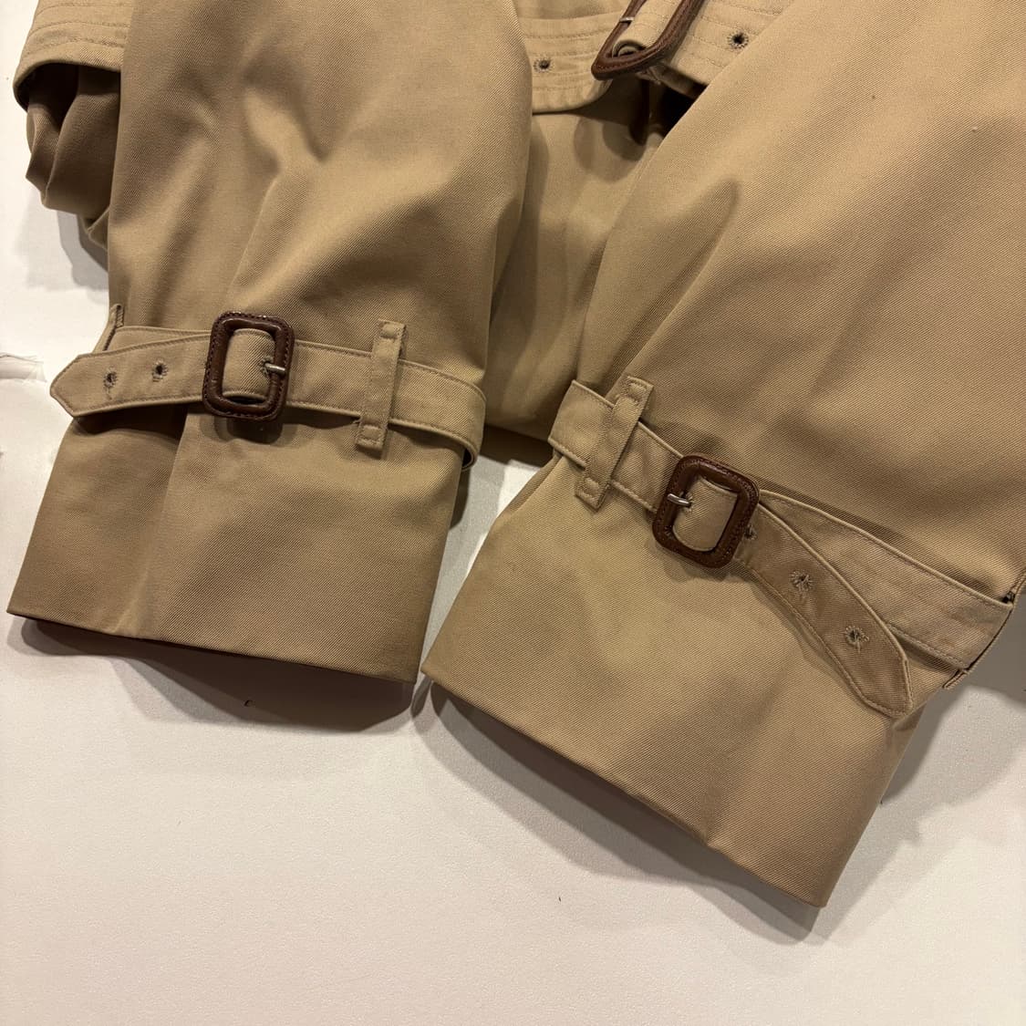 버버리 체크 안감 베이지 트렌치코트 C917 상품이미지8