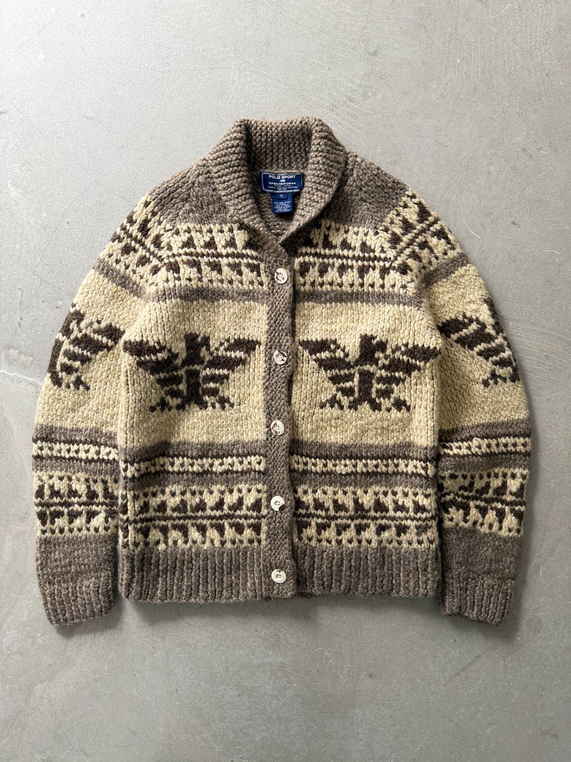 Polo Sport Mohair Wool Cowichan Sweater 상품이미지1