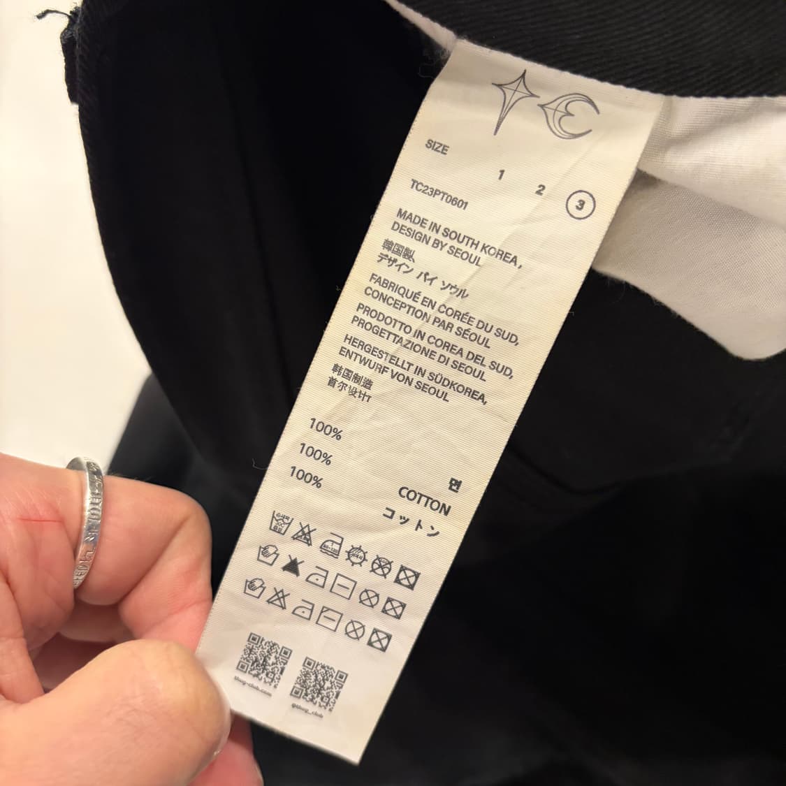 [3] 떠그클럽 블랙 워크 팬츠 블랙 D457 상품이미지7