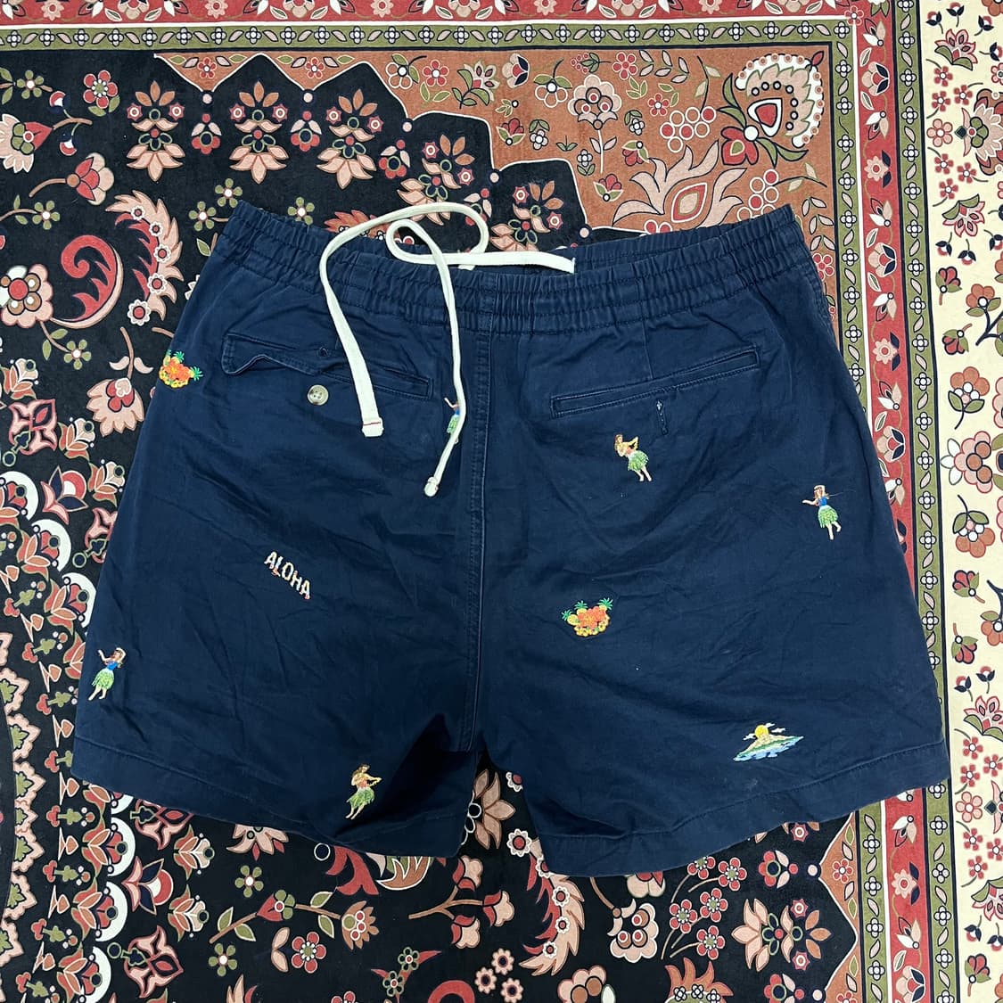 폴로 랄프로렌 알로하 자수 반바지 M 상품이미지6