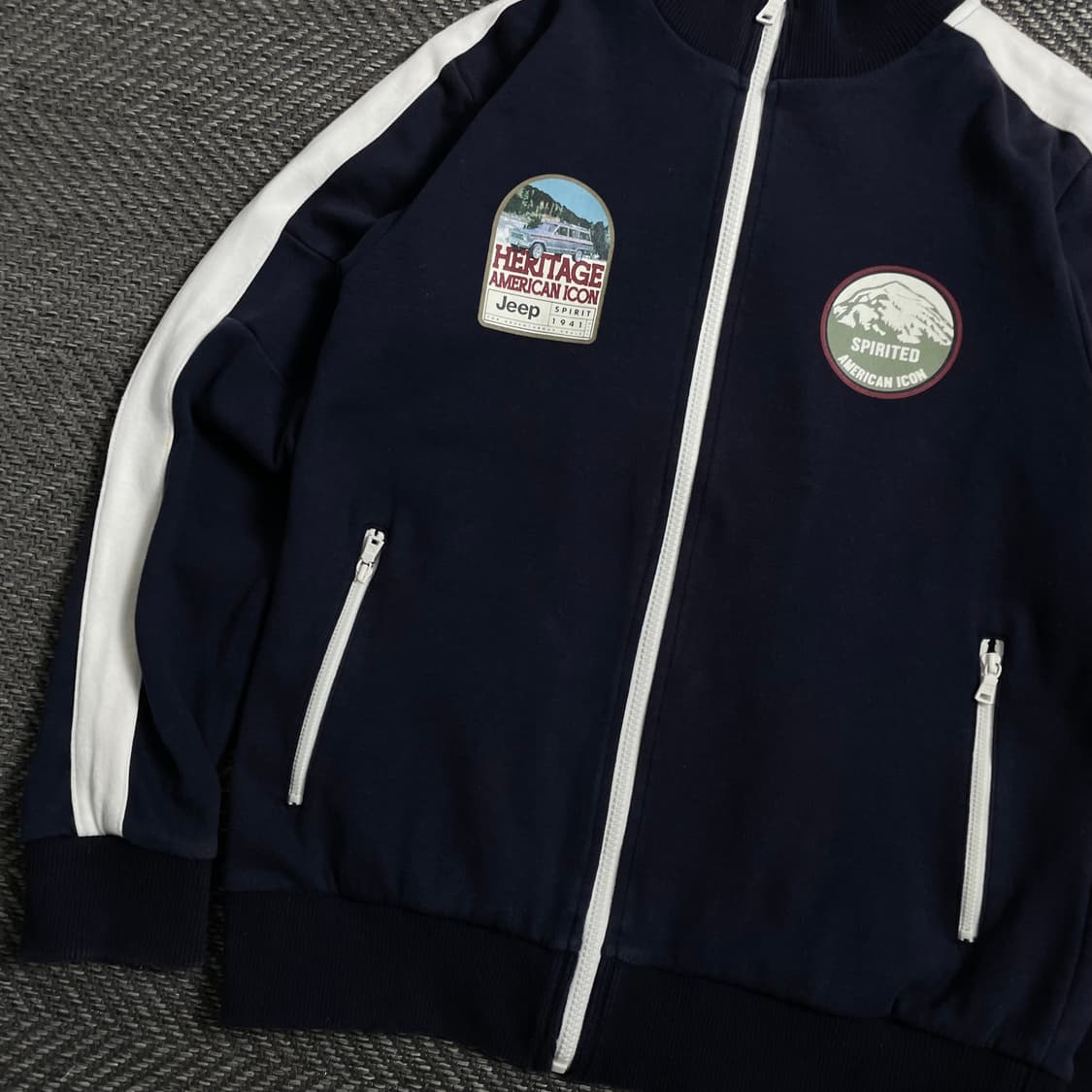 Jeep 헤리티지 아메리칸 트레이닝 스웻 집업 y 4350 상품이미지4