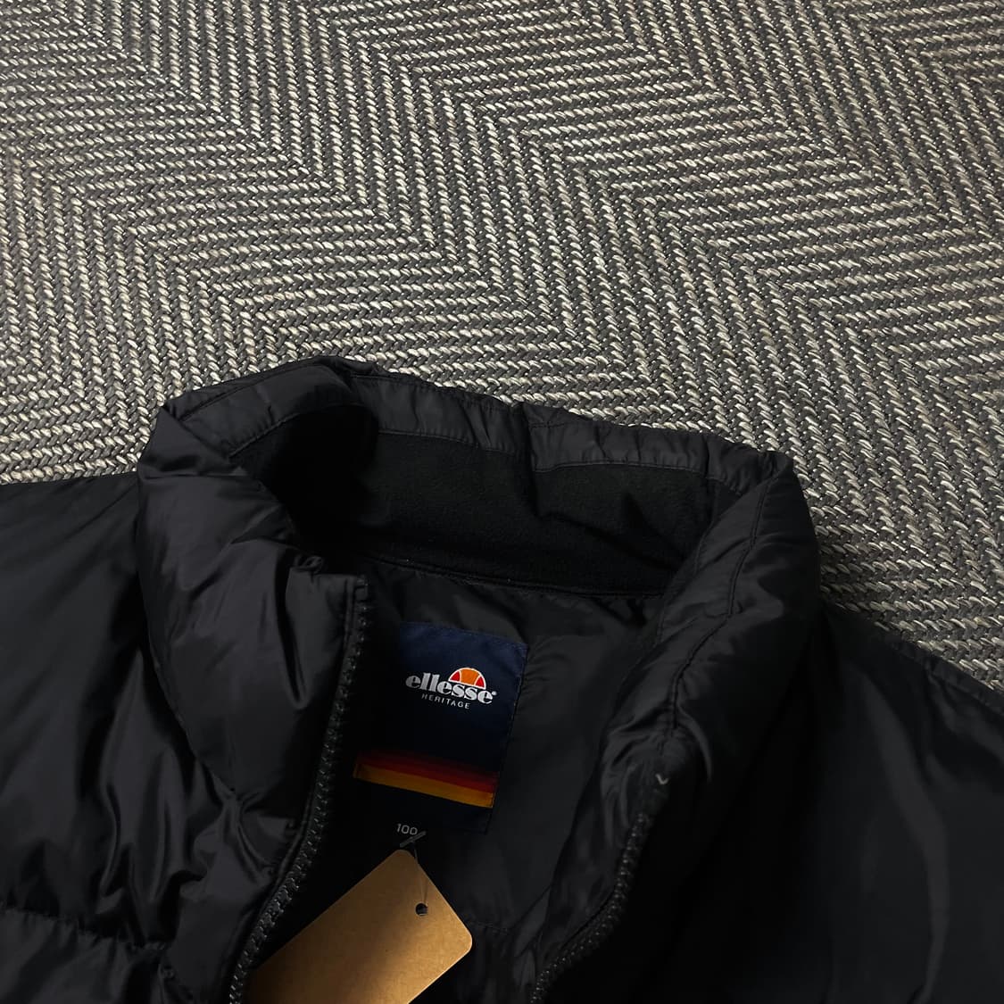 엘레쎄 USA 오리지날 로고 다운 푸퍼 패딩 블랙o 4973 상품이미지3