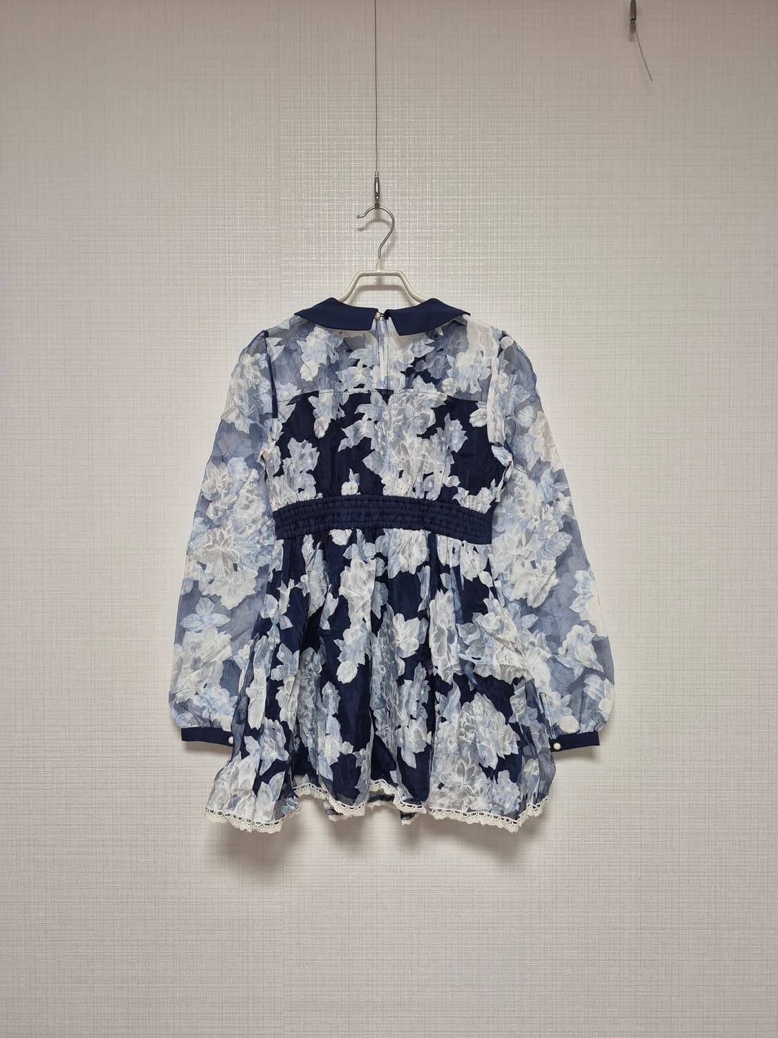 리즈리사 히메갸루 블루플로럴 레이스업 셋업 상품이미지3