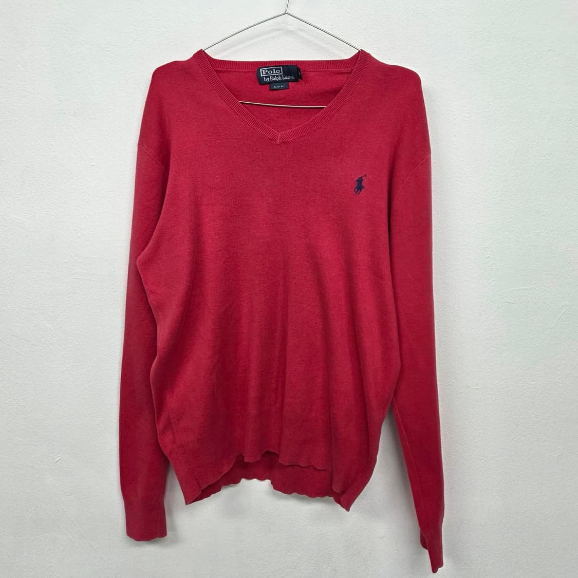 폴로 랄프로렌 브이넥 코튼 니트(M) 상품이미지3