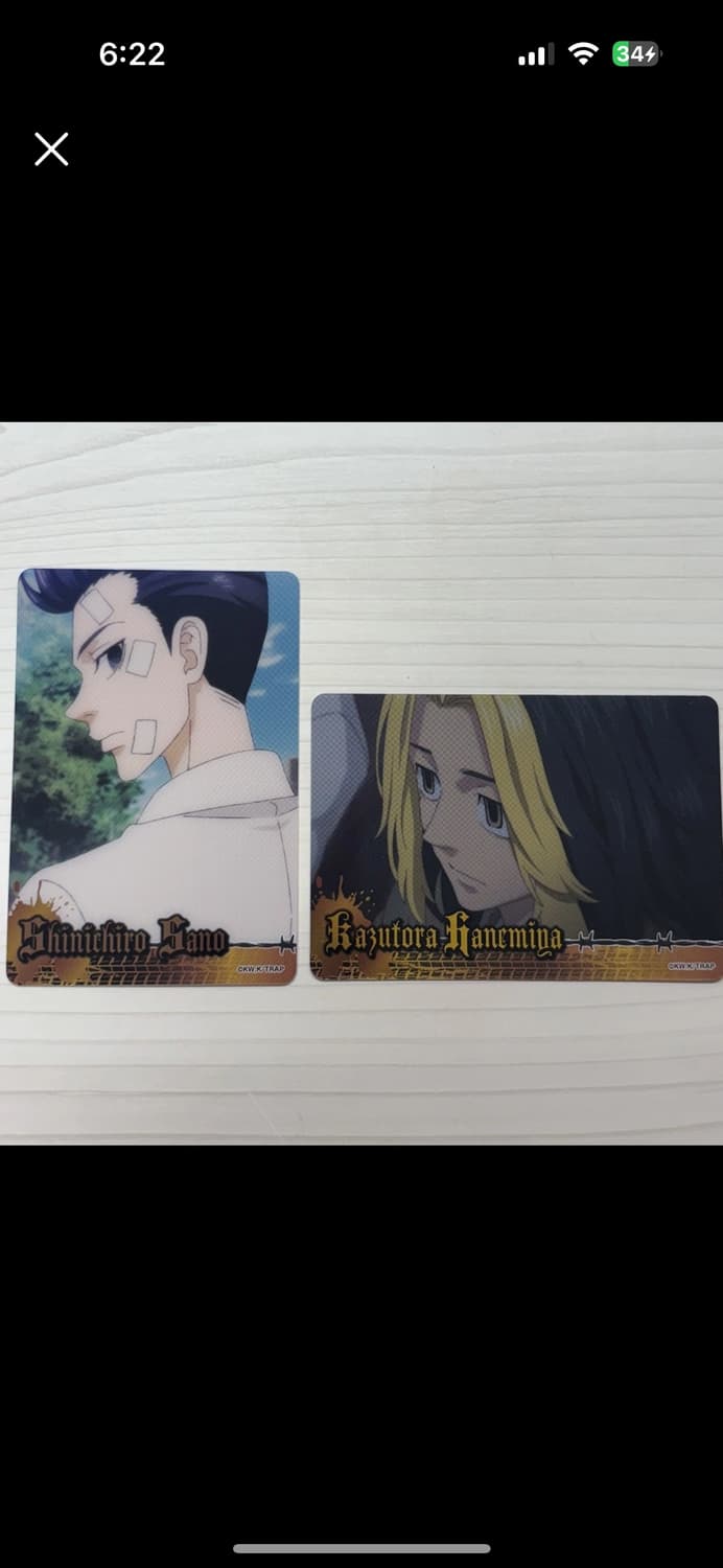 도쿄리벤저스 카즈토라 사노 만지로 카드 상품이미지1