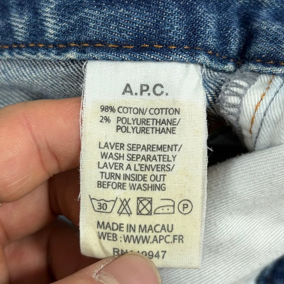 아페쎄 데님팬츠 v3274  상품이미지6