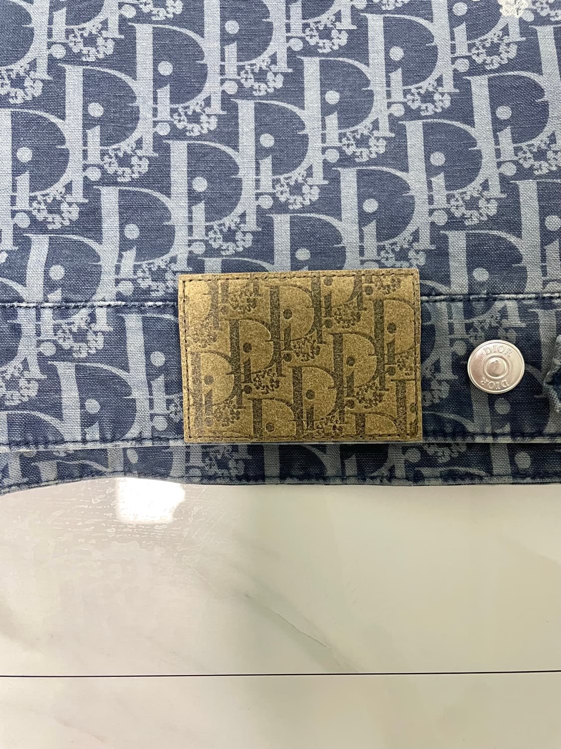 새상품 디올 x 데님티어스 오블리크 블루종 자켓 52 영수증O 상품이미지6