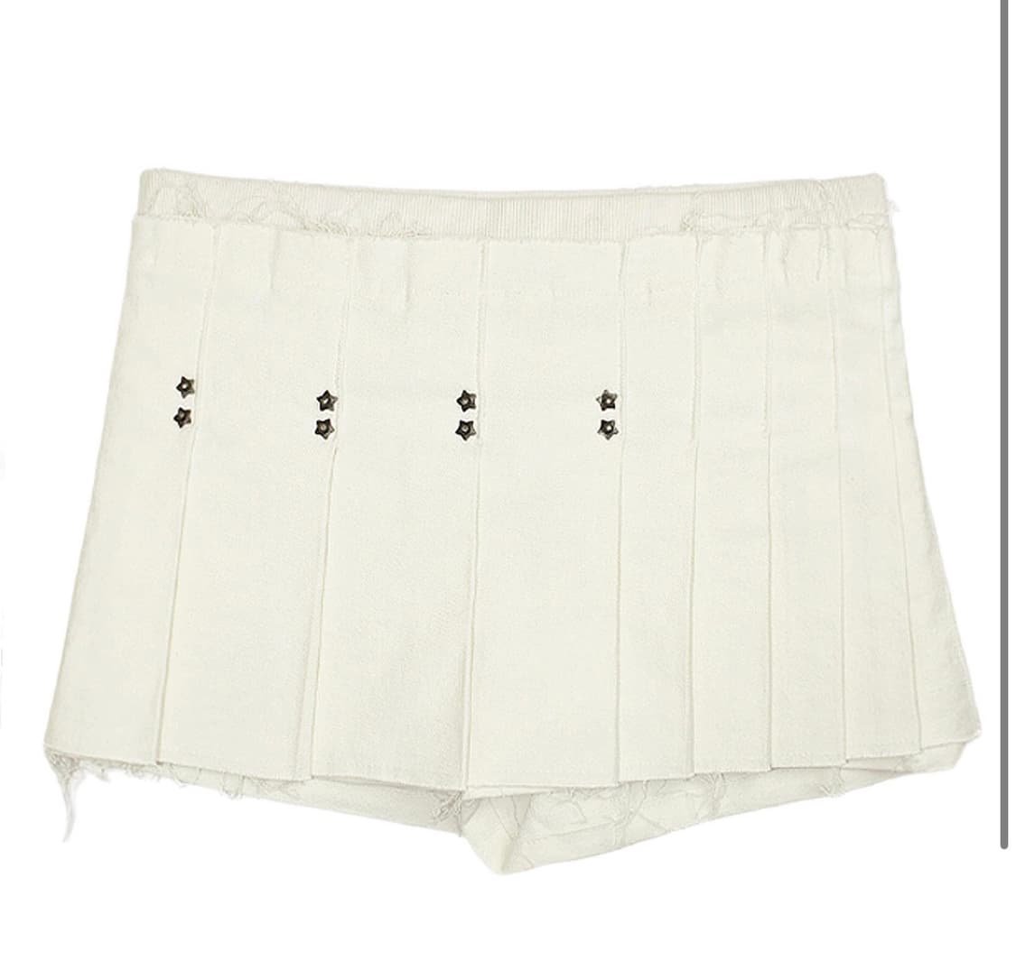 Bonnae Star rivet pleated skort (Ivory)  상품이미지1