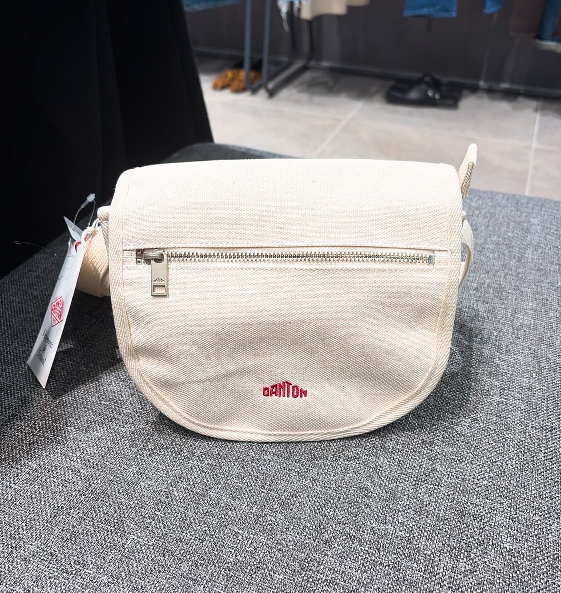 (정품/새상품) DANTON 단톤 공용 코튼 캔버스 숄더백 크로스백 상품이미지1