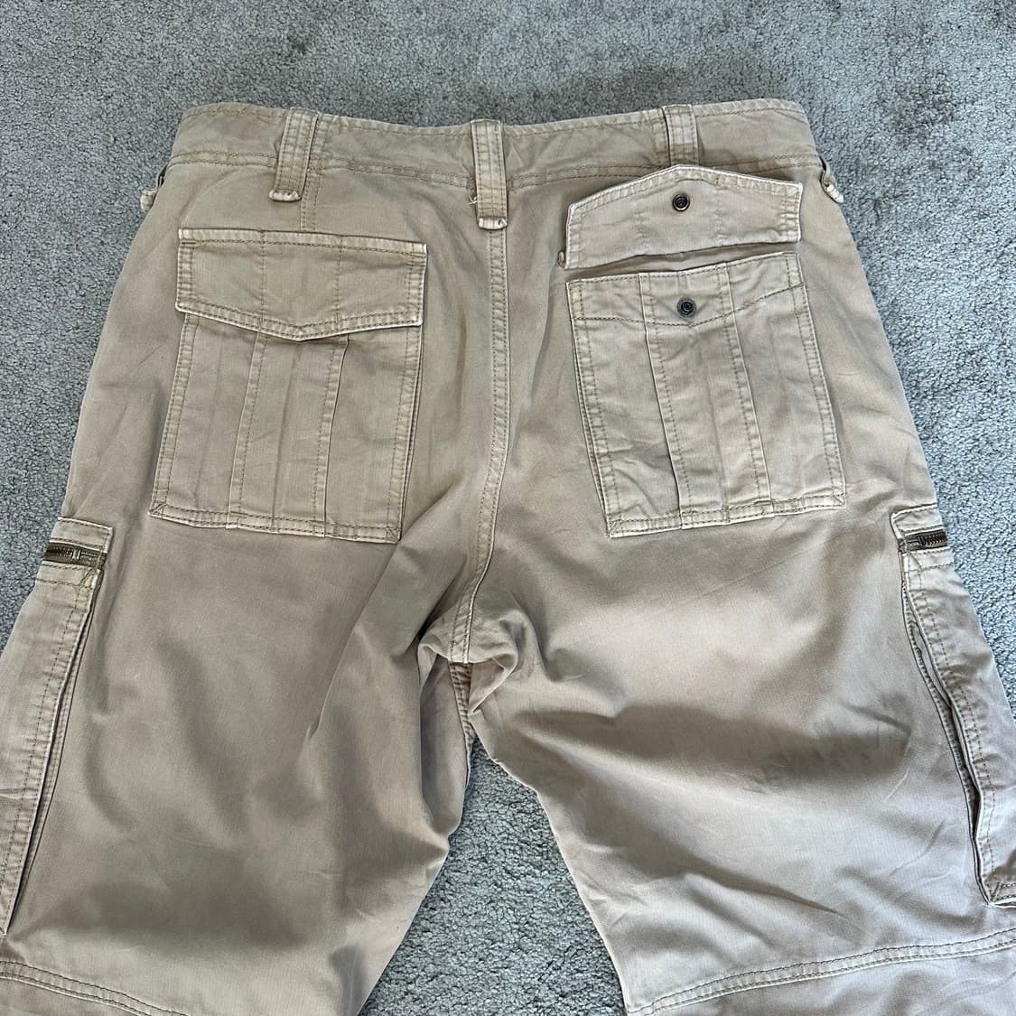 빈티지 베이지 멀티 포켓 카고 팬츠(32) 상품이미지2