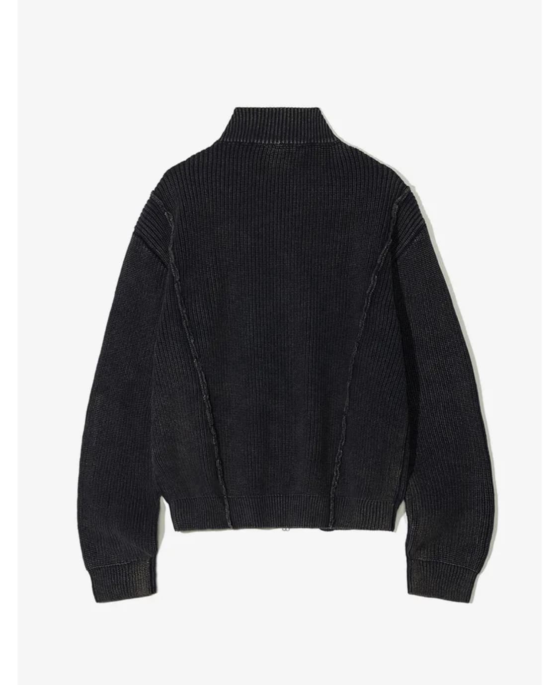 (L)파르티멘토 빈티지 워시드 니트집업자켓 다크네이비 상품이미지2