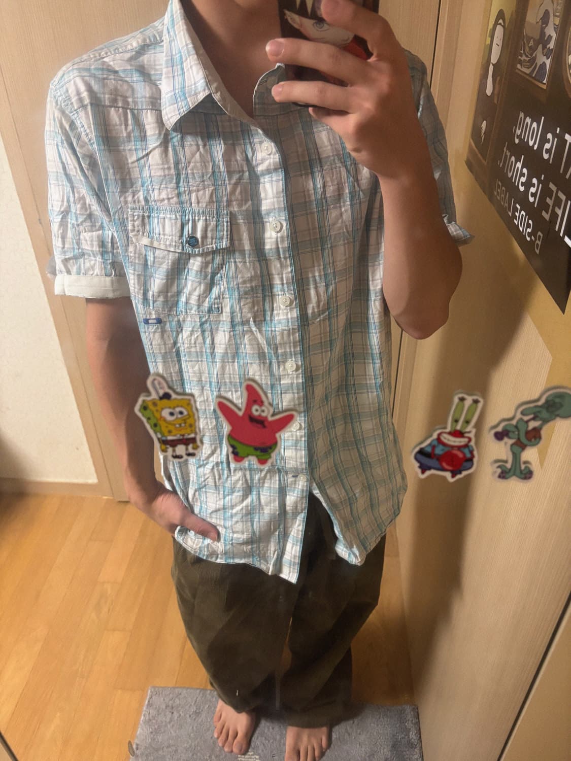 오클리 빈티지 체크 셔츠 s~m 상품이미지5