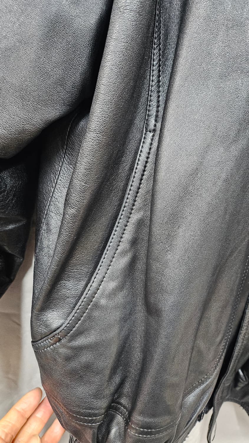 가죽 봄버 자켓  상품이미지6