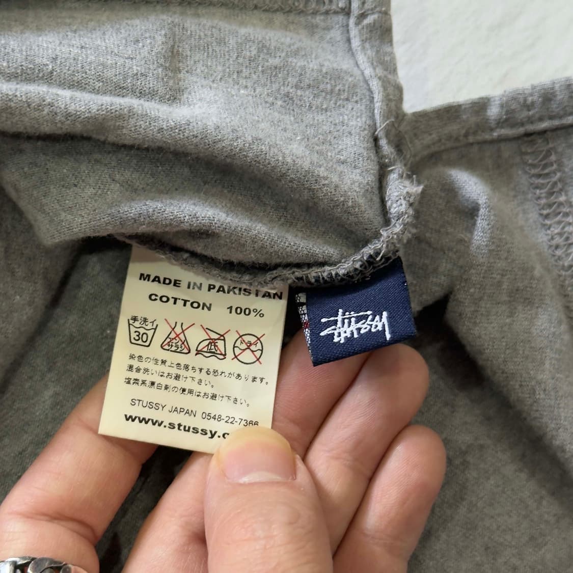 90s 올드 스투시 하프 버튼 반팔 티셔츠 상품이미지6