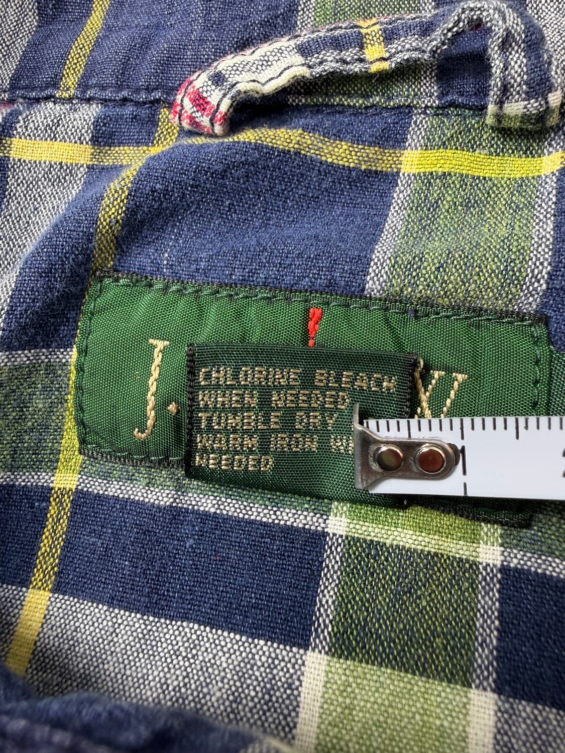 90s J.crew Plaid Quarter Zip Jacket 상품이미지4