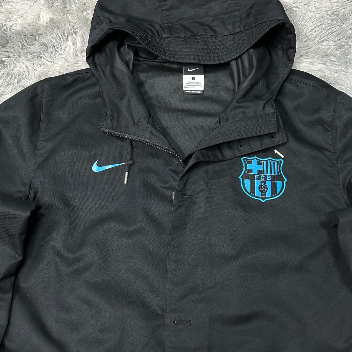 나이키 바르셀로나 후드 자켓 블랙 L 상품이미지2