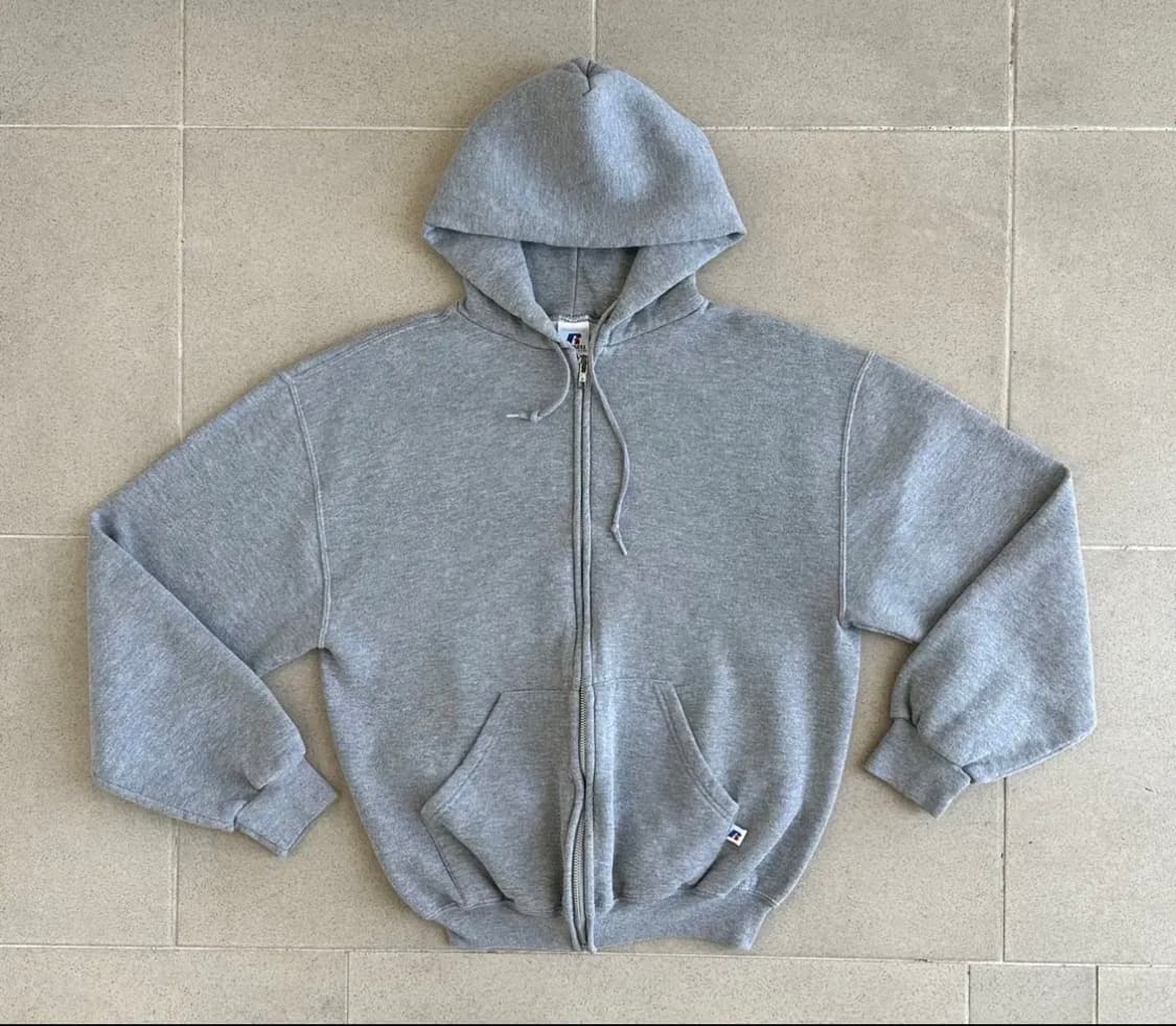 00s 러셀 그레이 후드집업 M 상품이미지1