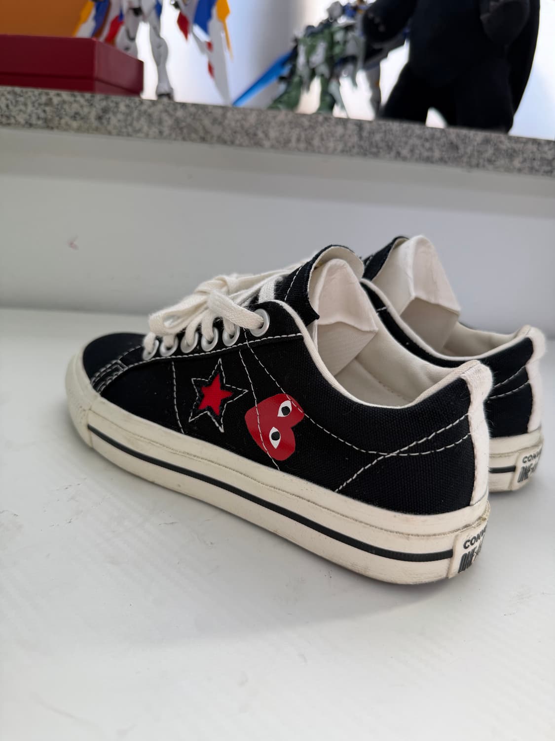 정품) 꼼데가르송x컨버스 운동화 220 상품이미지6
