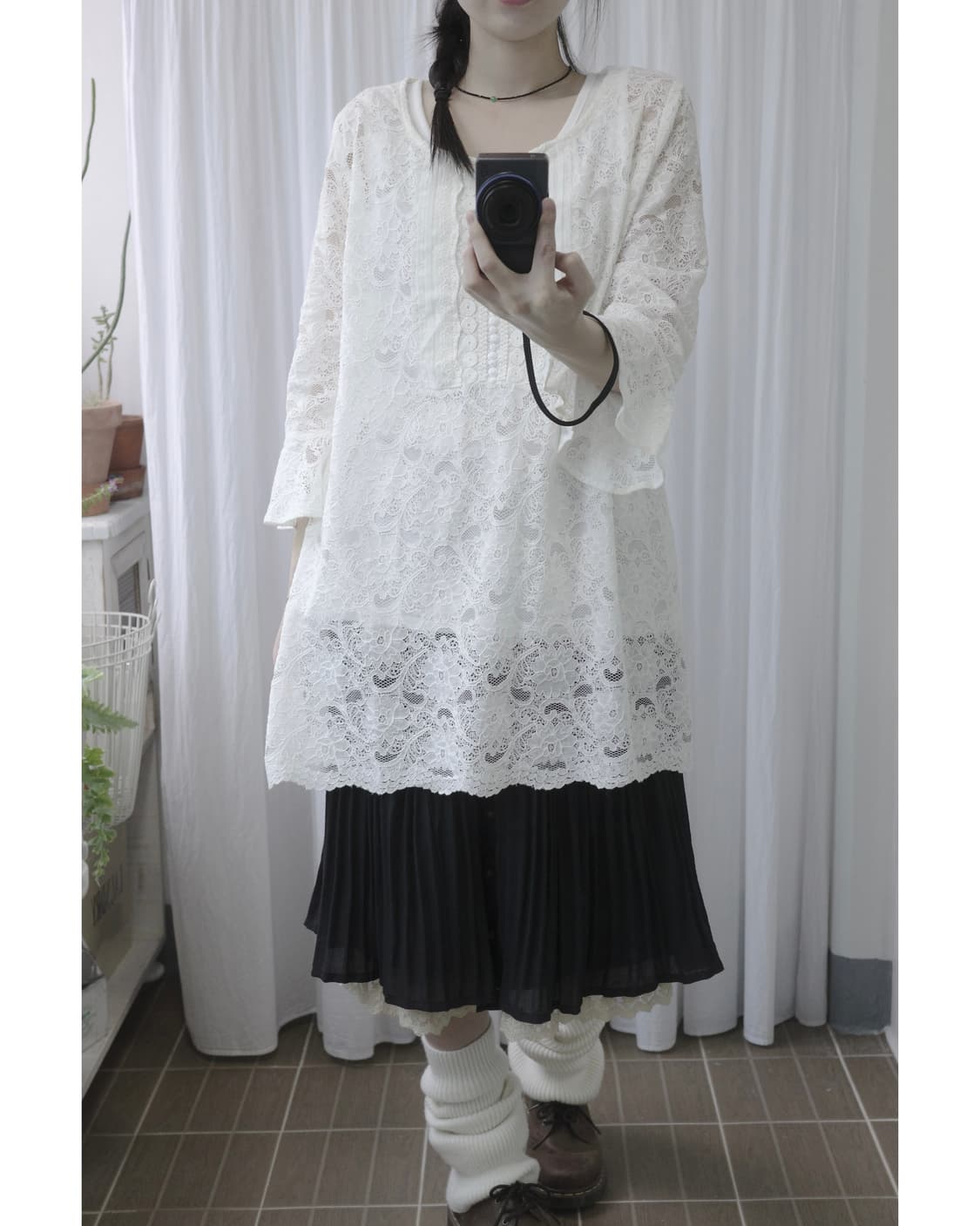 Lace lovely dress and sleeveless 상품이미지6