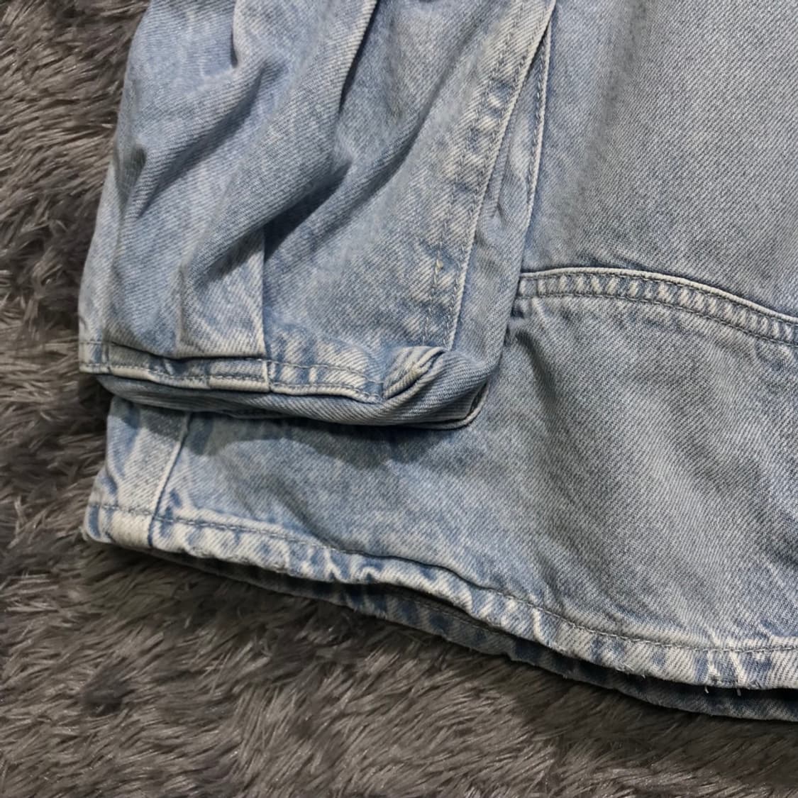 [[31] 자라(ZARA) 데님 카고 버뮤다 팬츠p189 상품이미지4
