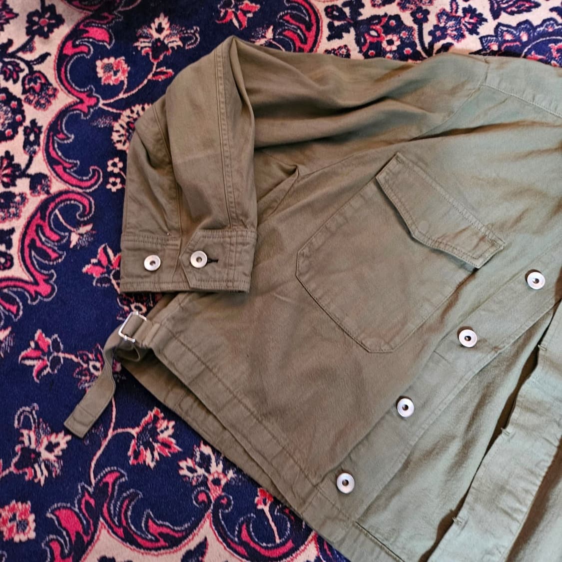 레그앤본 밀리터리 루즈핏 숏 버튼 야상  상품이미지6