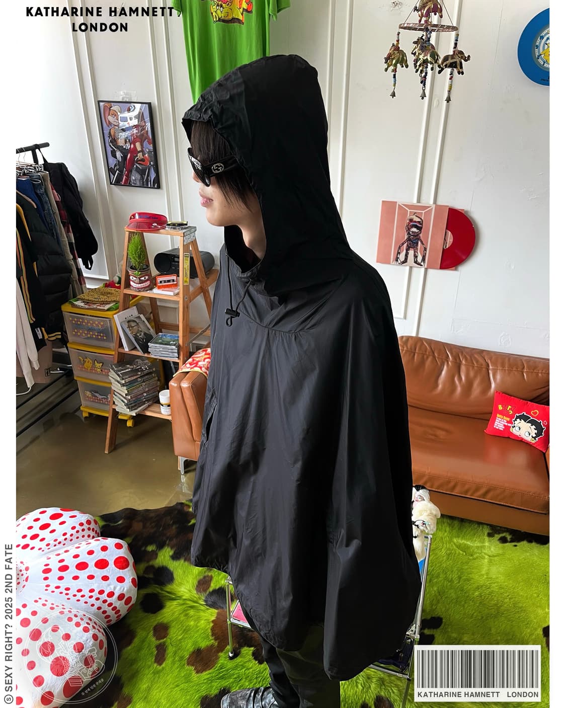 KATHARINE HAMNETT Archive Hood Rain Coat 상품이미지1