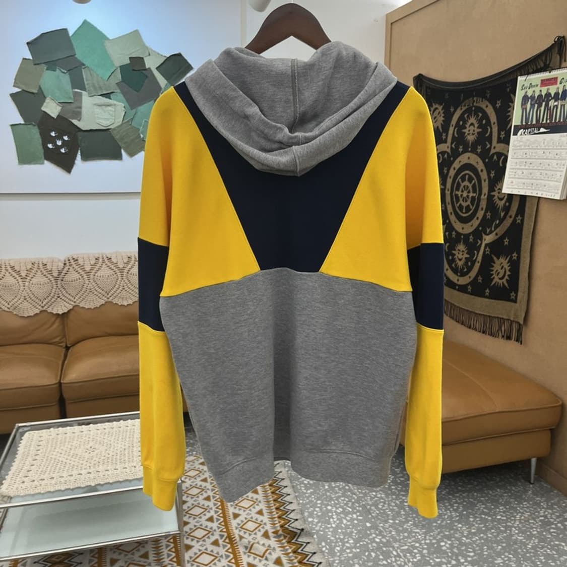 아디다스 올드스쿨 레트로 키치 컬러블럭 후드티 S C11069 상품이미지4