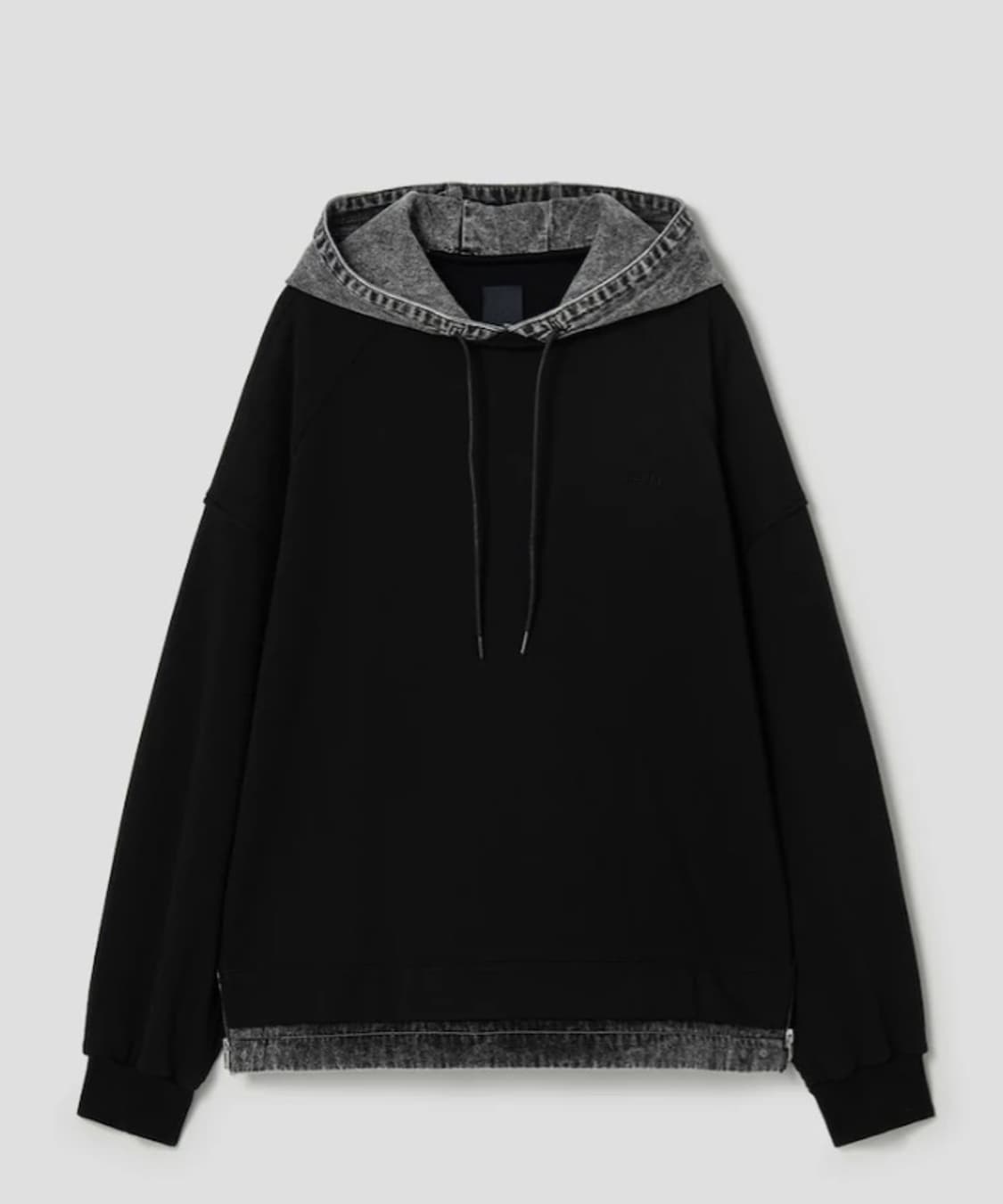 24ss 준지 데님 레이어드 후드티 (s) 상품이미지1