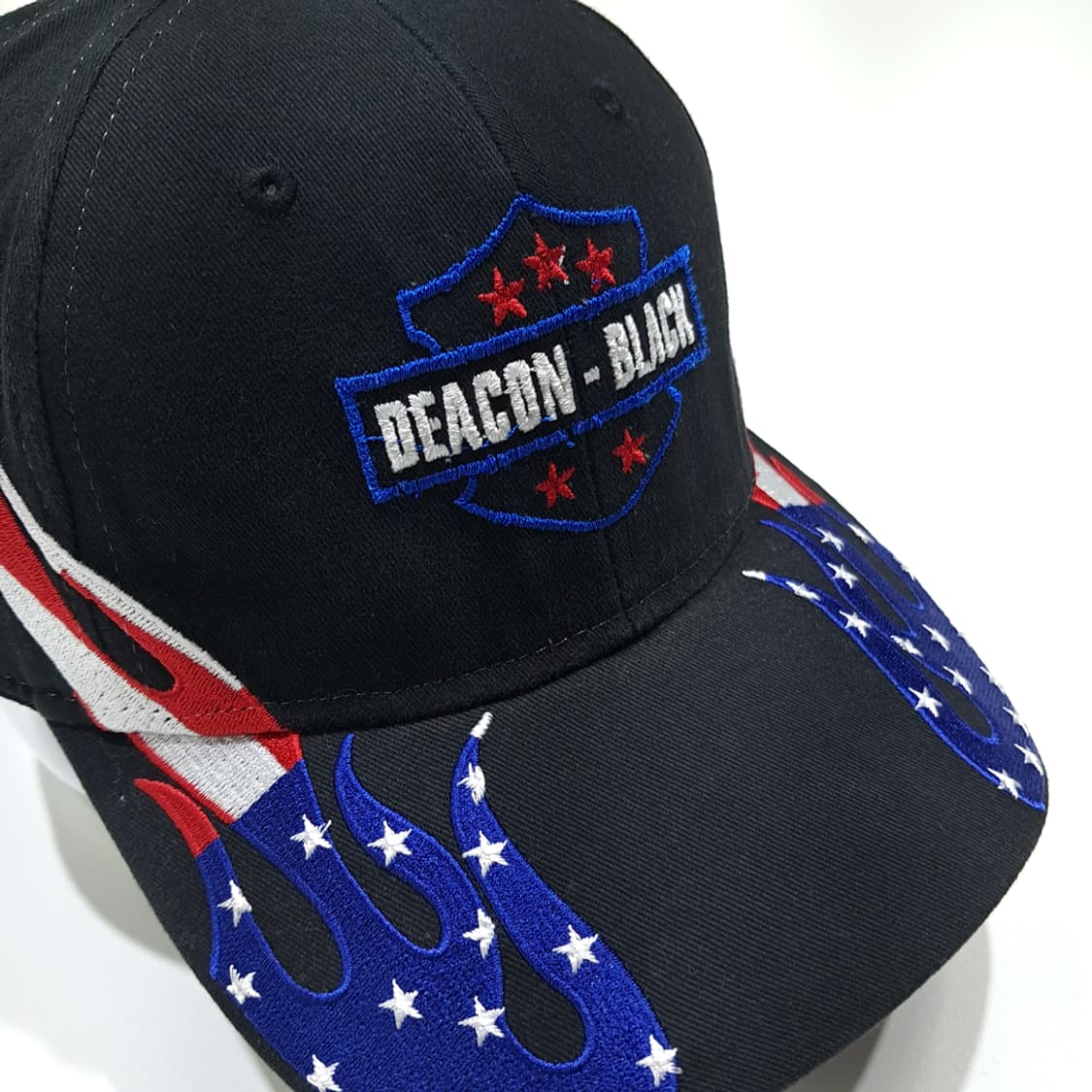 오토 디콘 블랙 성조기 파이어 자수 볼캡 P2062 상품이미지1