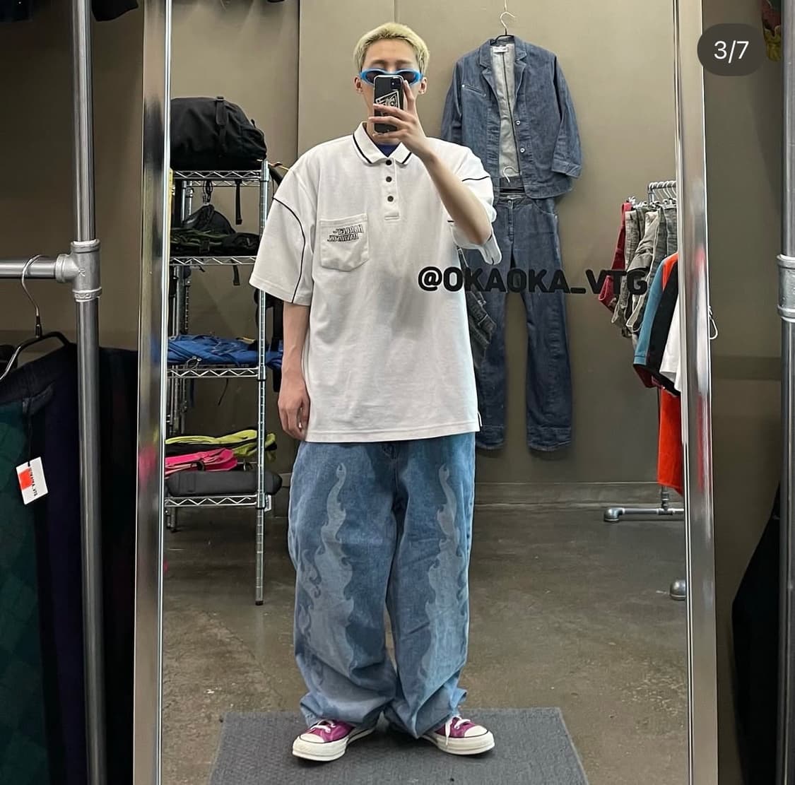 할리데이비슨 와플 pk티 상품이미지3