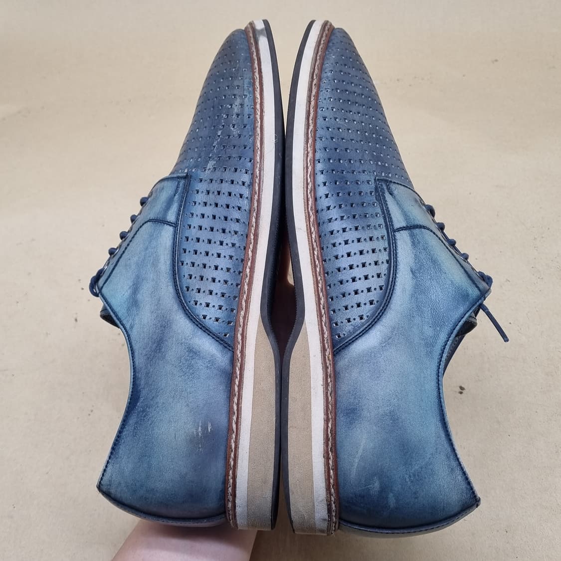 탠디 펀칭 캐주얼 가죽구두270 상품이미지5