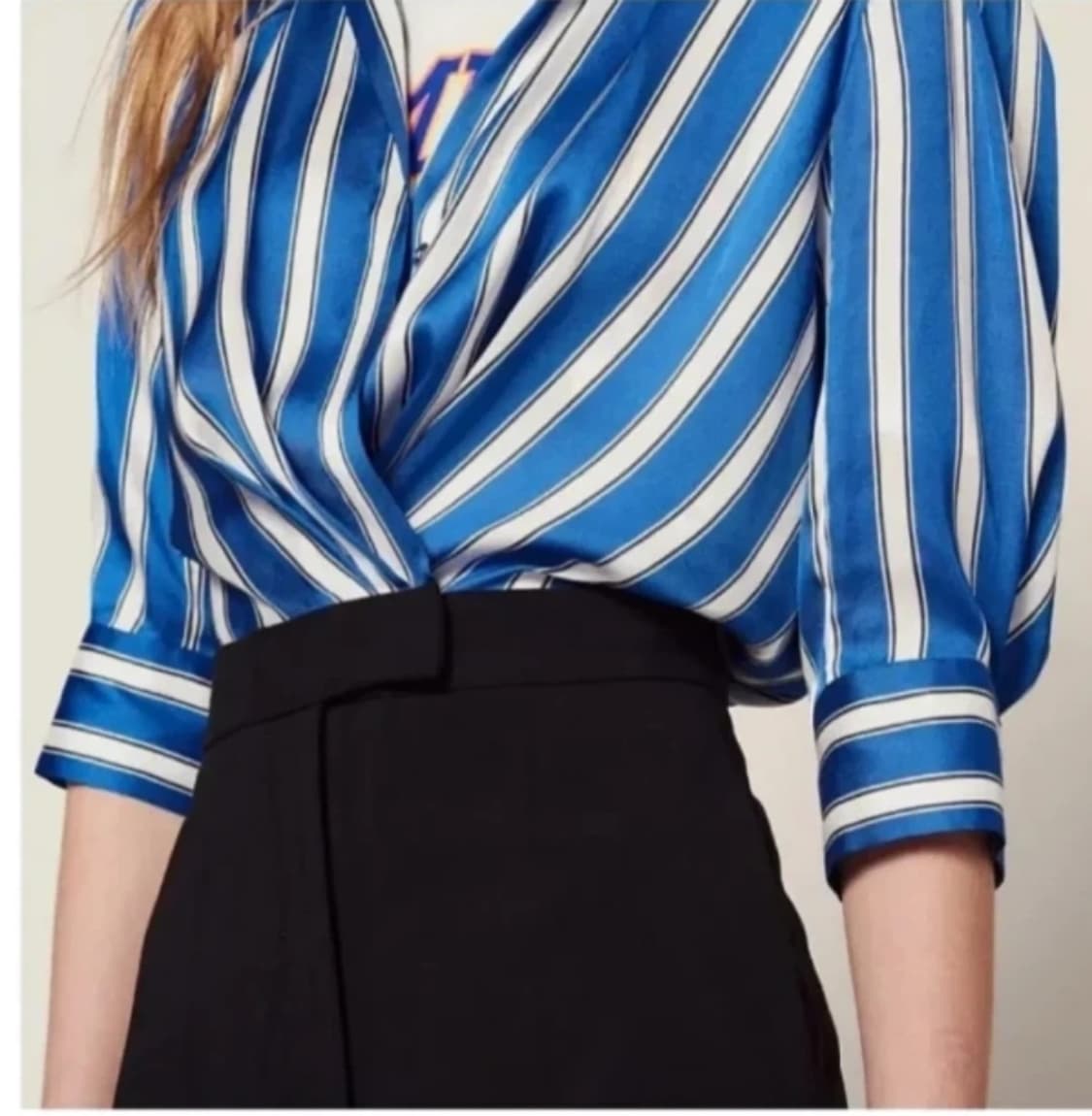 정품 산드로 스트라이프 점프수트 36사이즈  44-55 상품이미지1