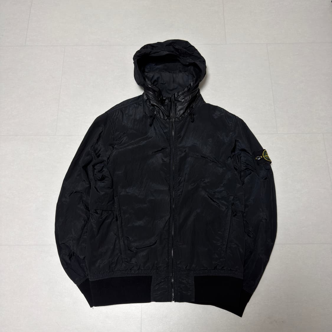 [백화점판,M] 스톤아일랜드 나일론 메탈 티백 바람막이 자켓 블랙 상품이미지1