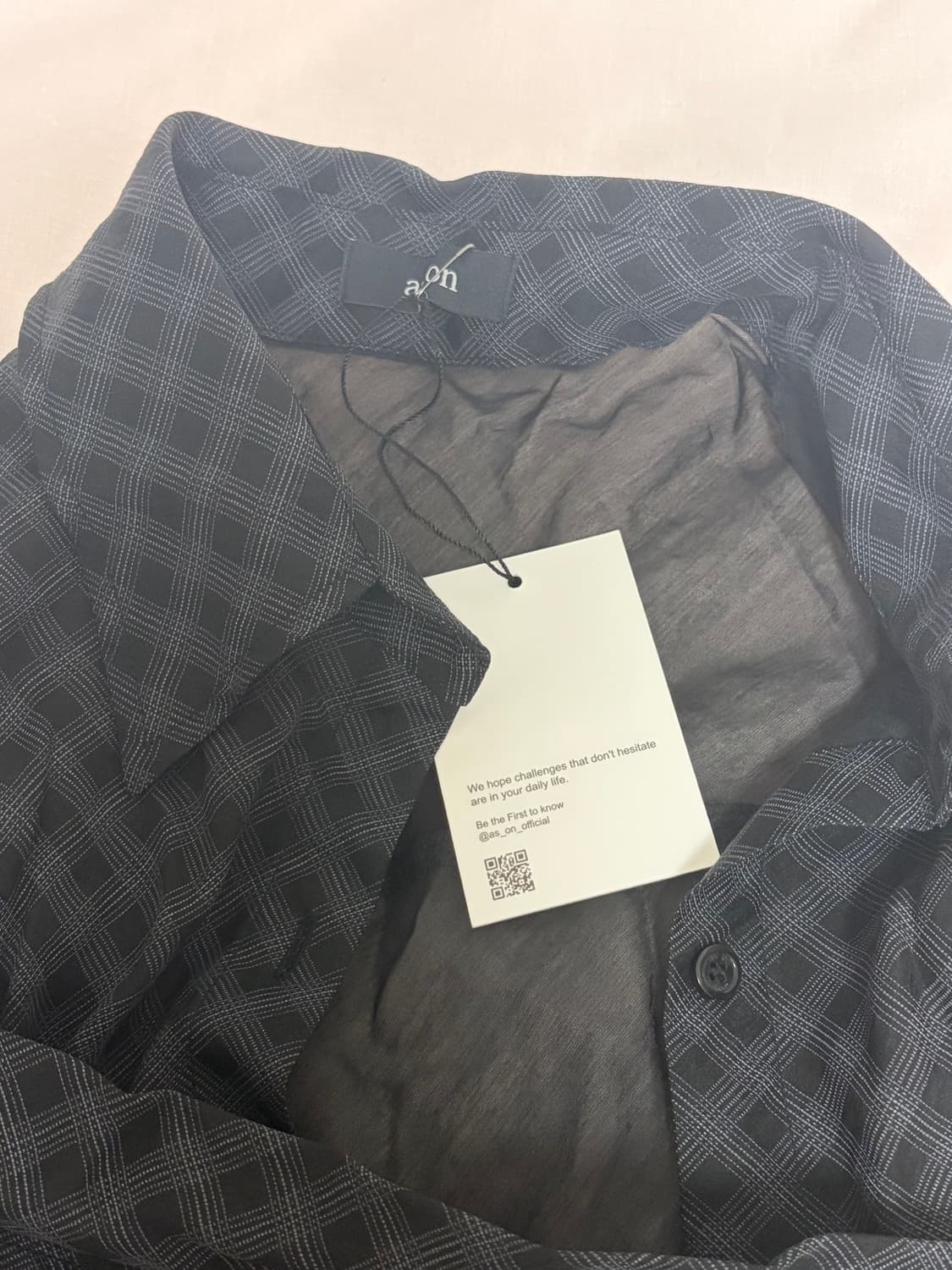 애즈온 MARTINI SEE-THROUGH SHIRT BLACK 상품이미지5