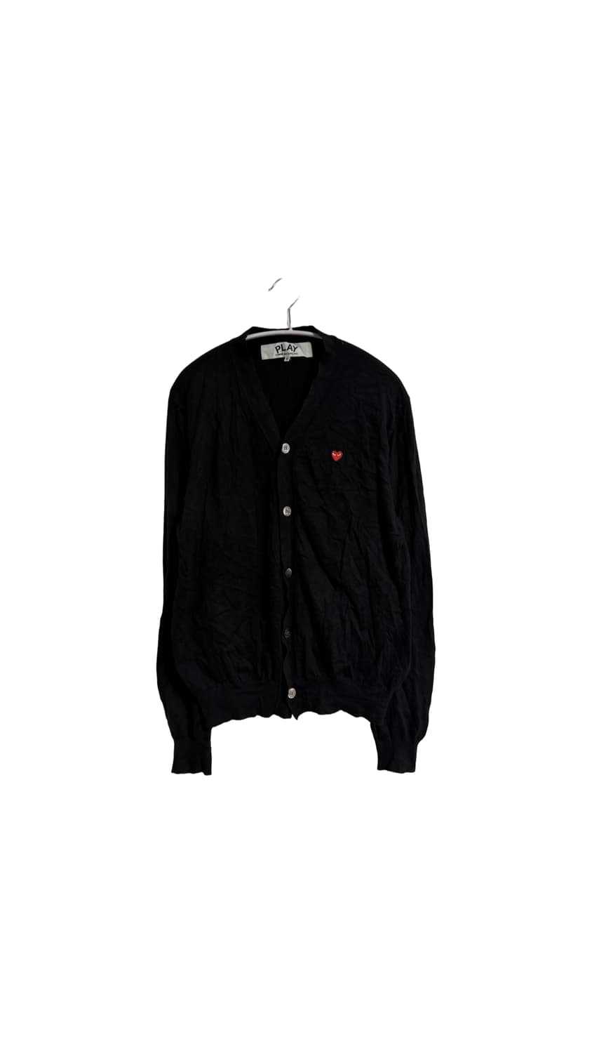 꼼데가르송 플레이 레드 하트 와펜 가디건 상품이미지1