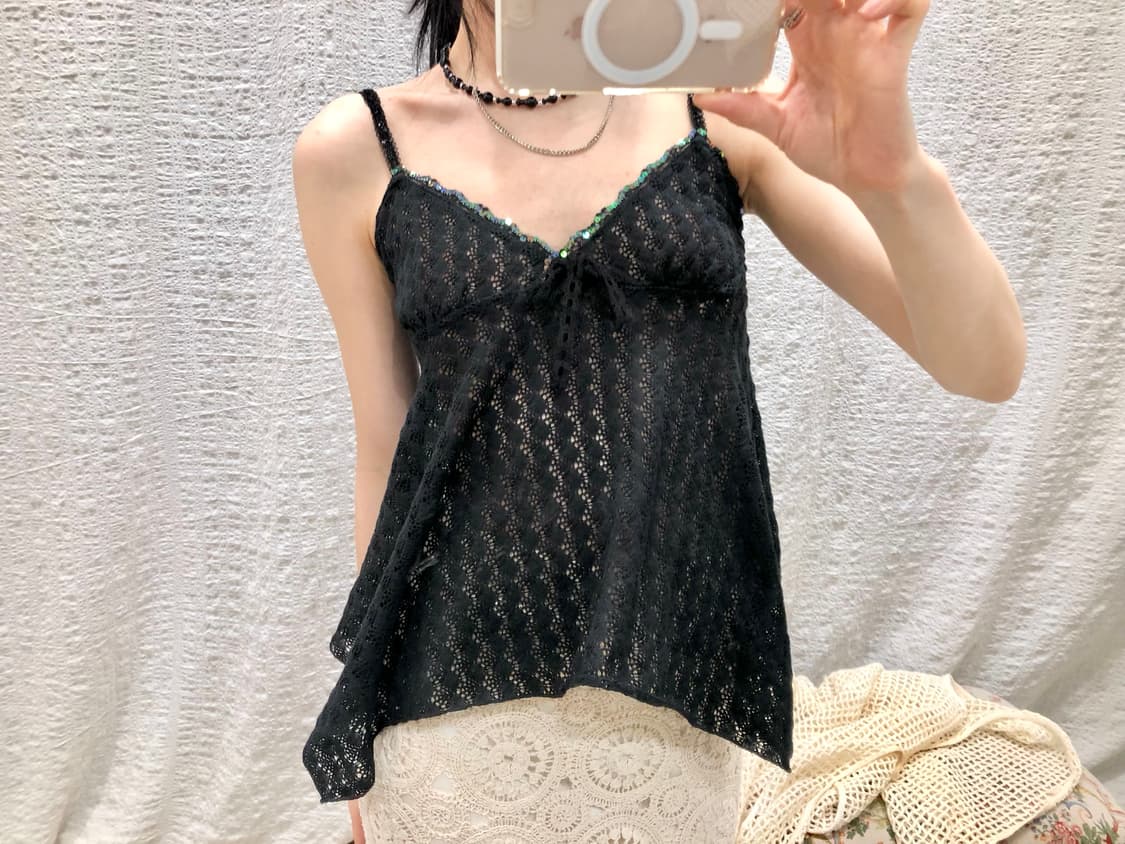 Sequin lined flare sleelveless 상품이미지1