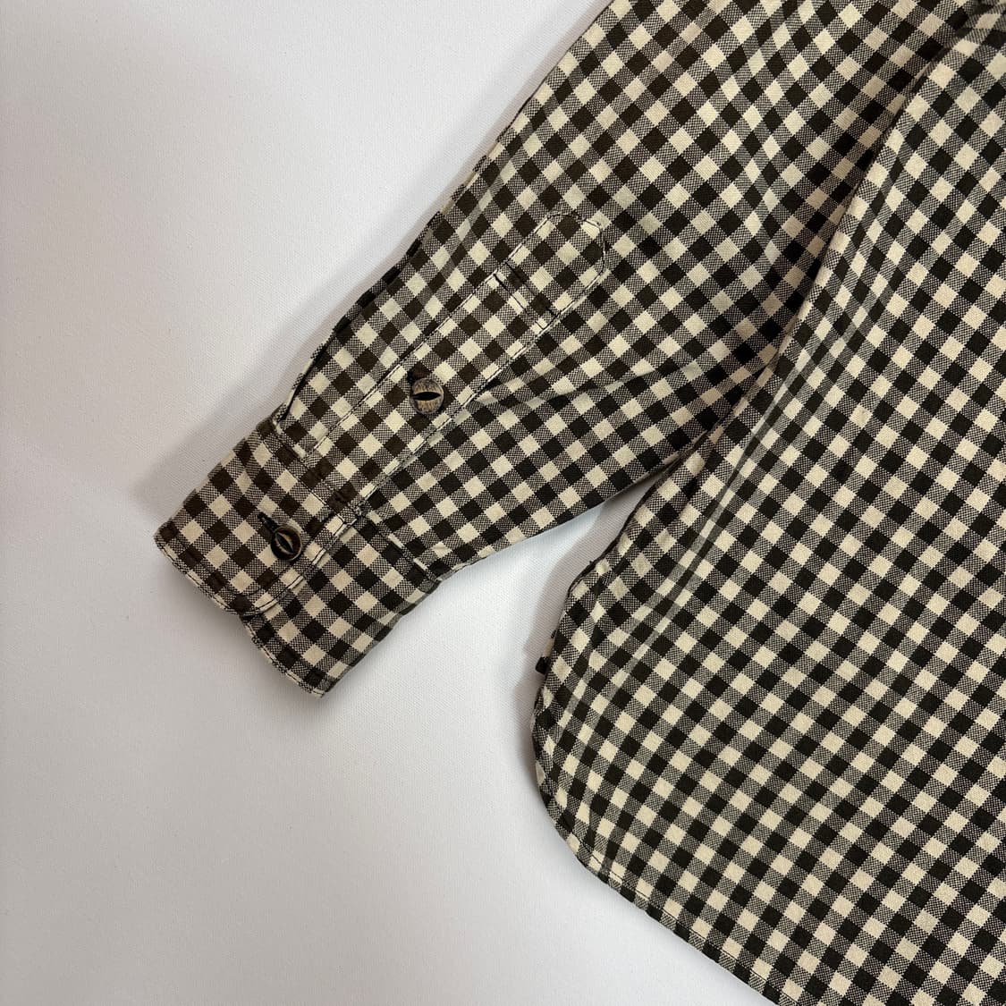 [S] 더블알엘 체크 헨리넥 셔츠 상품이미지5