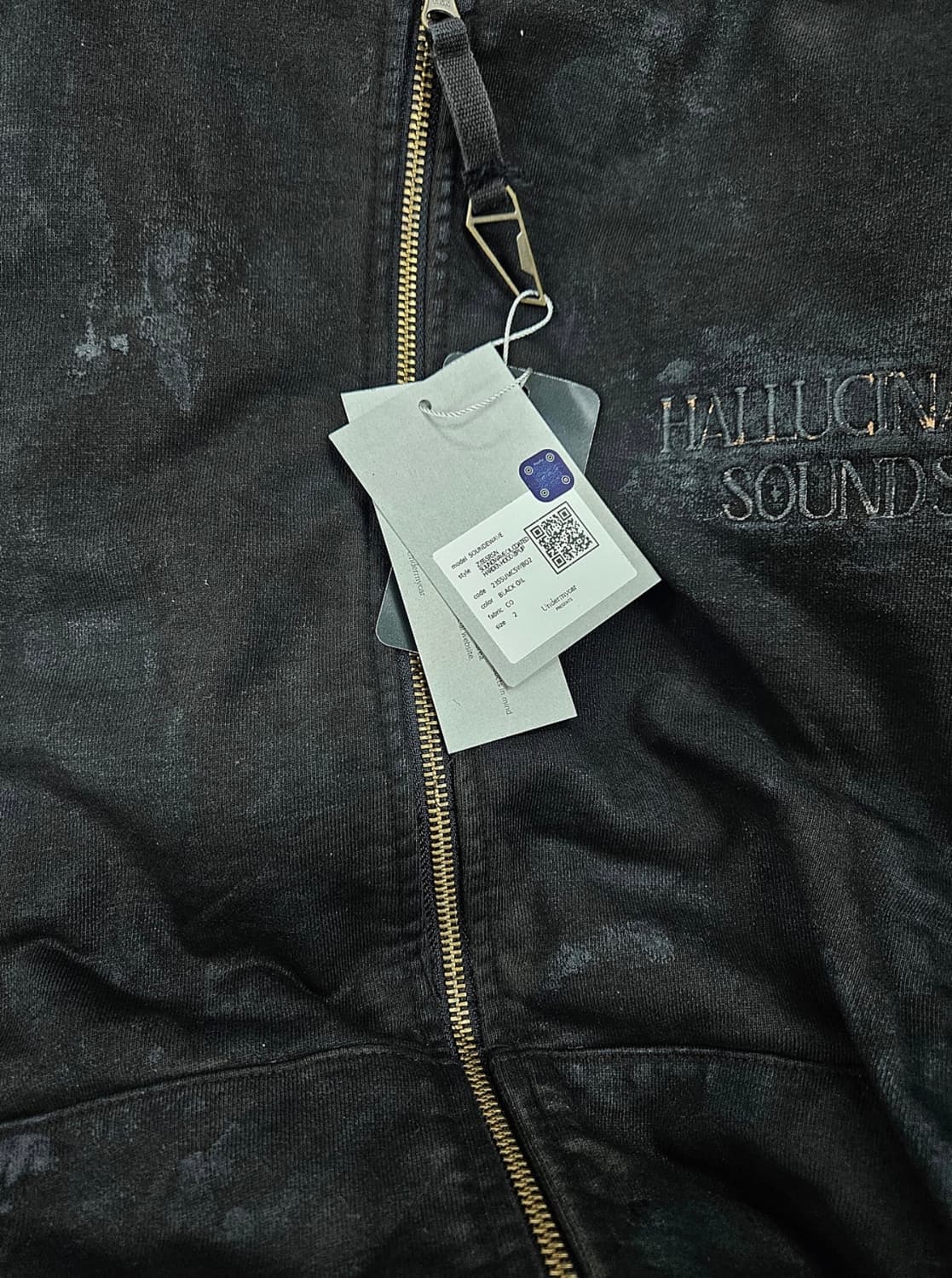 언더마이카 사운드웨이브 더티 코티드 후드집업 상품이미지2