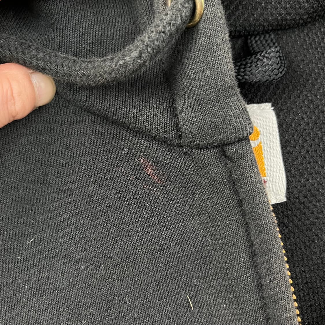 100 칼하트 써멀 블랙 후드집업 상품이미지3