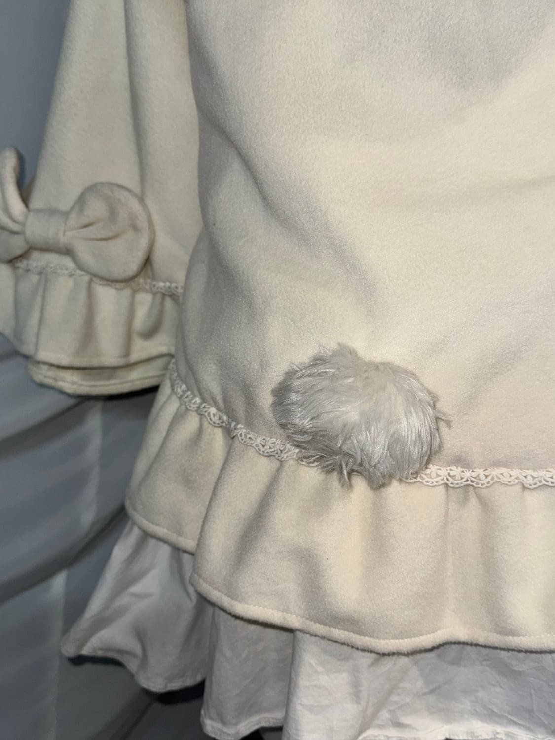 디어마이러브 디마럽 산리오 콜라보 마이멜로디 화이트 러블리 히메 코트 상품이미지5