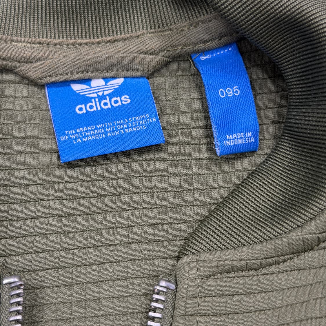 아디다스 빈티지 카키 와플 트랙탑 져지 95 상품이미지3